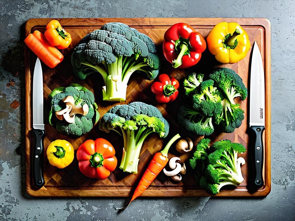 Разнообразные свежие овощи для соуса