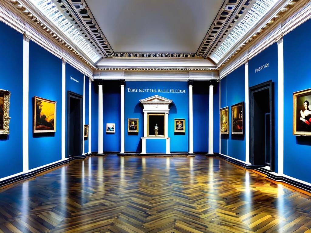 Зал музея с картинами