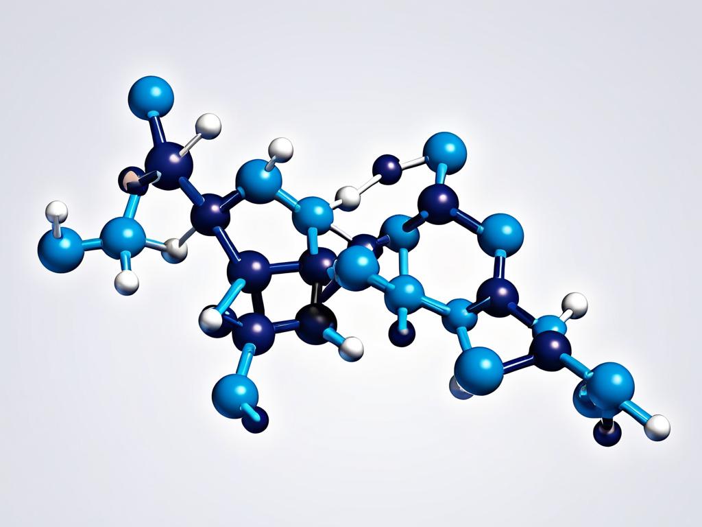 Молекулярная модель химической структуры дигидрокверцетина