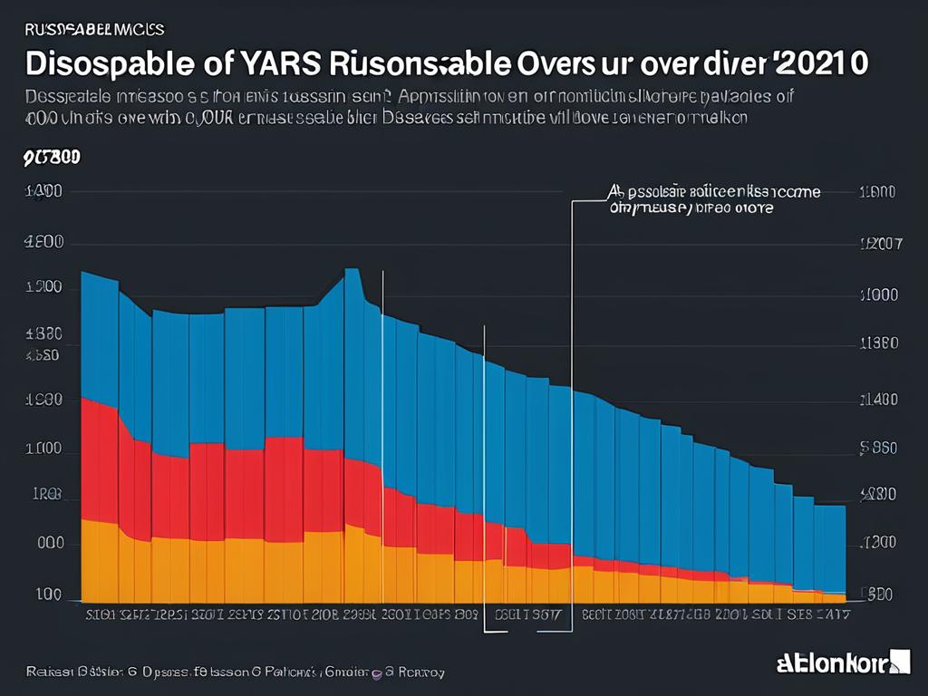 График динамики располагаемых доходов россиян по годам
