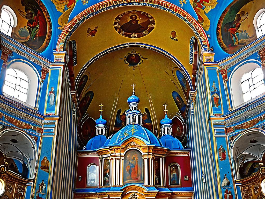 Интерьер величественного Знаменского собора в Курске