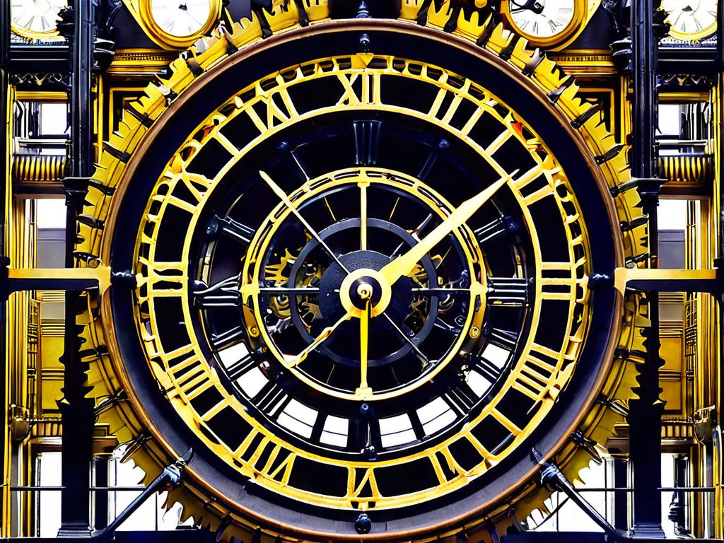 Внутренний вид часового механизма внутри башни Биг Бен