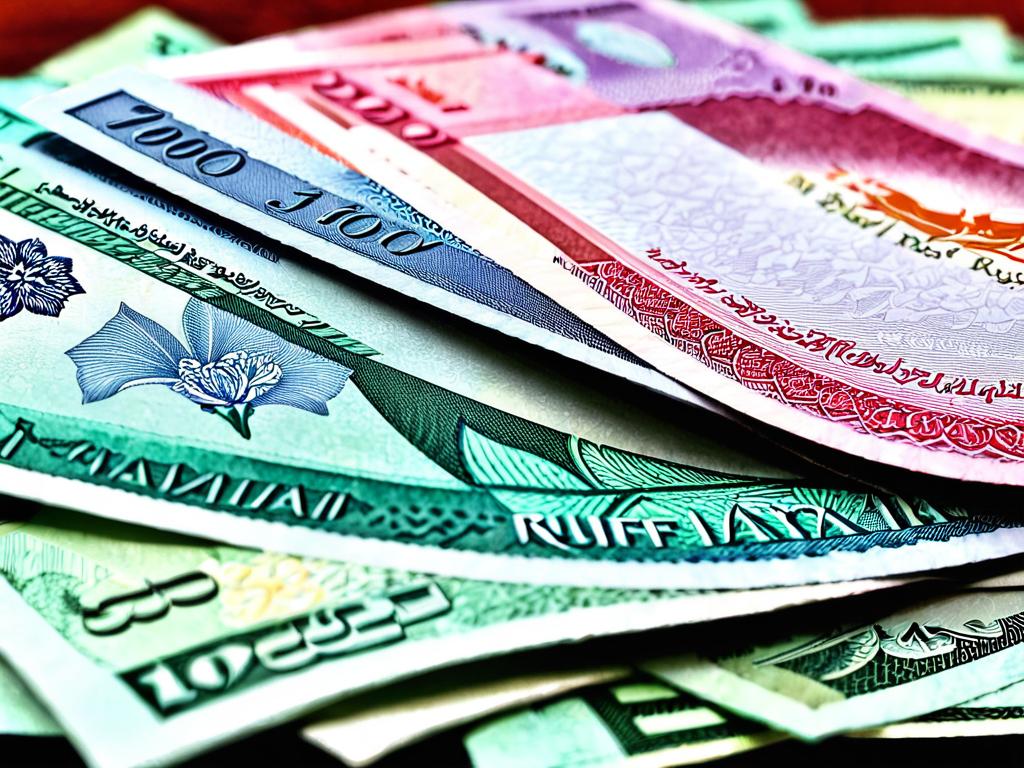 Стопка банкнот мальдивской руфии