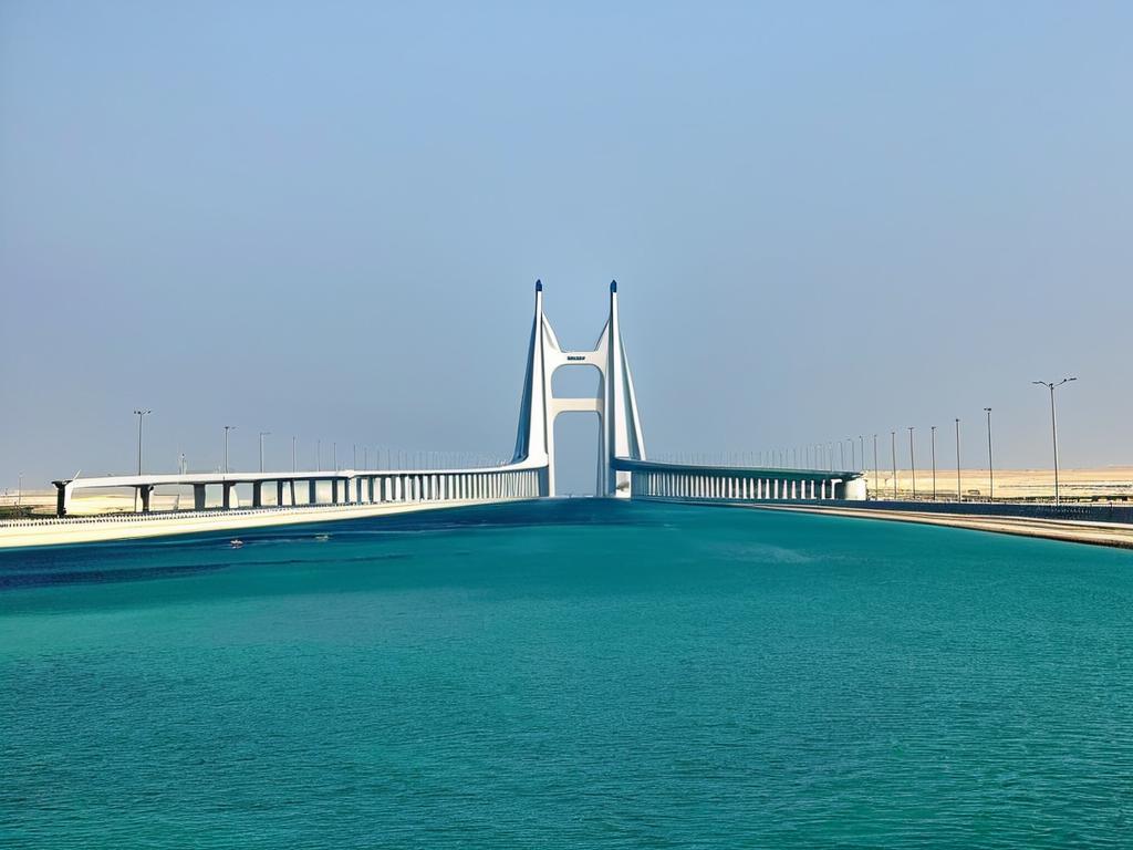 Мост короля Фахда, соединяющий Бахрейн и Саудовскую Аравию