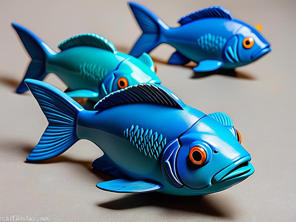 Глиняные фигурки каспийских рыб ручной работы мастеров