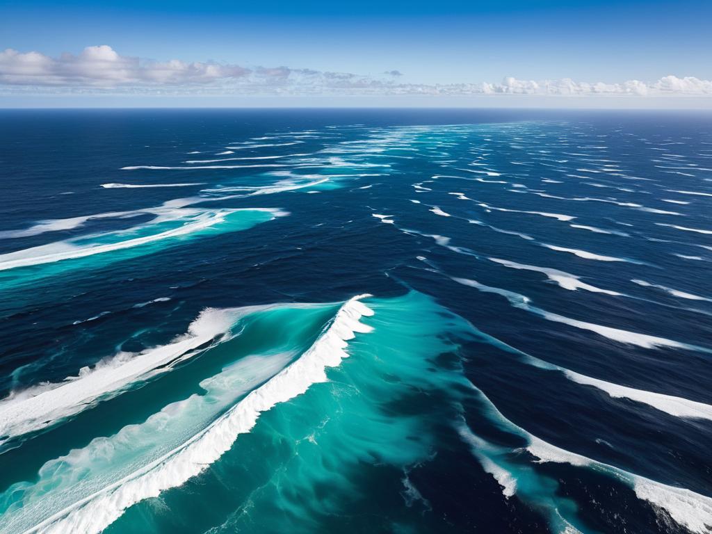 Фотография изображает одно из уникальных морей Атлантического океана