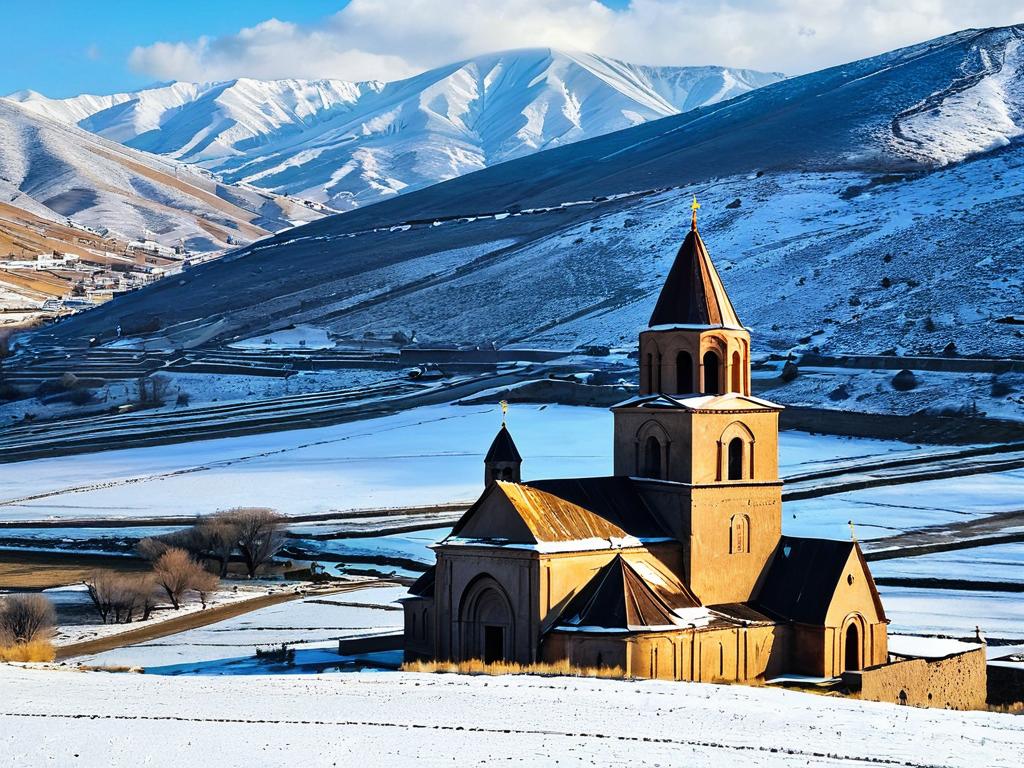 В феврале в Армении можно посетить множество древних монастырей и церквей