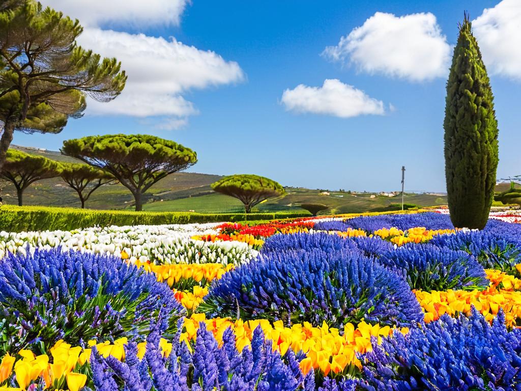 Цветущие весной цветы в Португалии