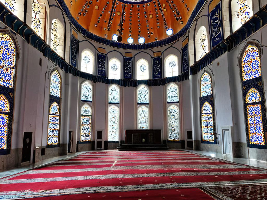 Интерьер мечети Чамлыджа в Стамбуле