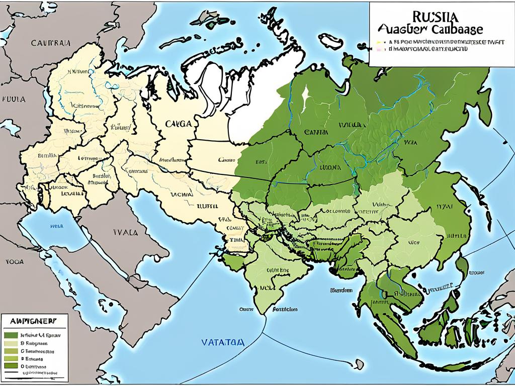 Карта регионов России, где можно выращивать капусту Амагер