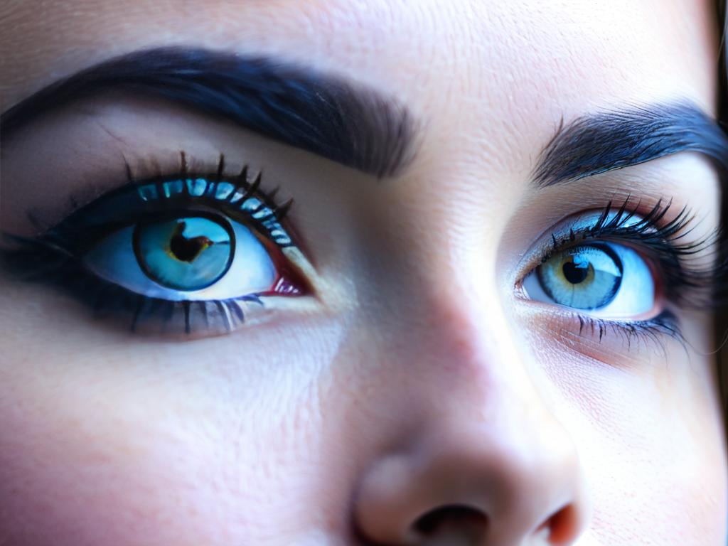 Крупный план глаз женщины с отечностью под глазами