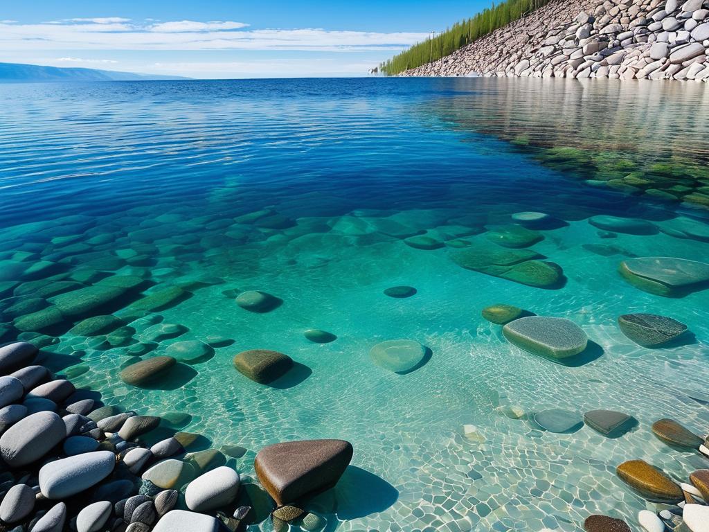 Прозрачная вода Байкала