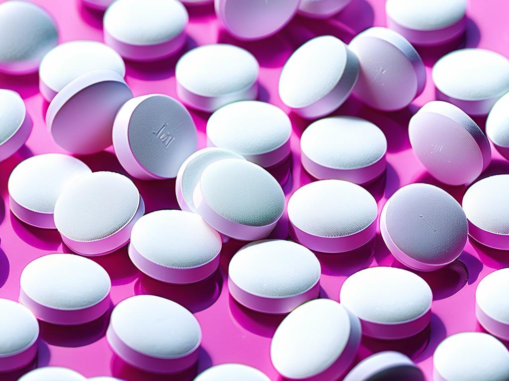Близкий план таблетки альбендазола