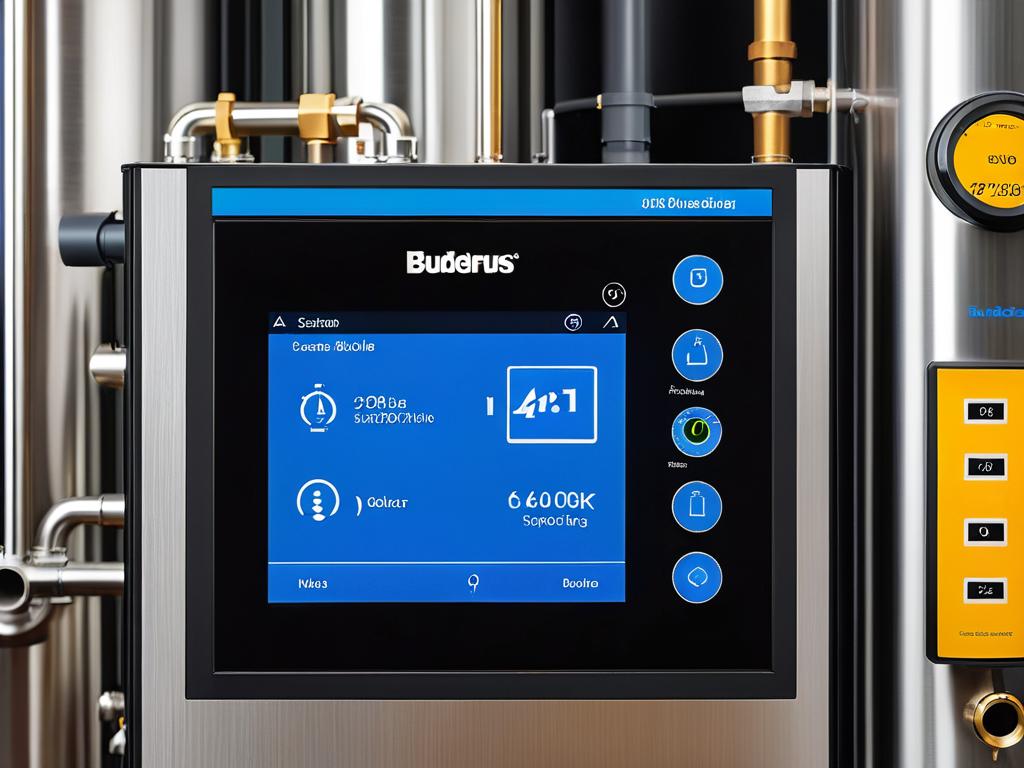 Сенсорный экран Buderus позволяет следить за параметрами