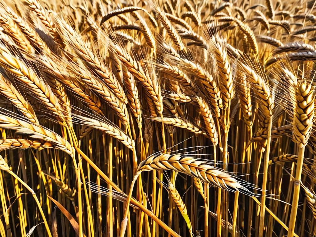 Большой урожай пшеницы