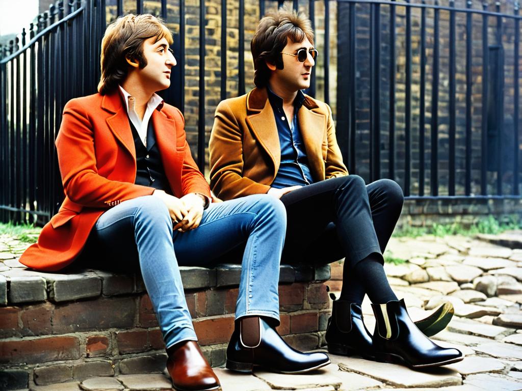 Джон Леннон и Пол Маккартни в ботинках «челси»
