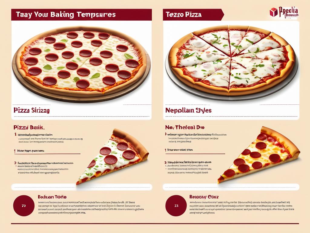 Рекомендуемая температура для разных стилей пиццы