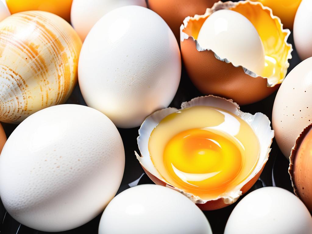 Крупный план желтка яиц изолированный на белом фоне