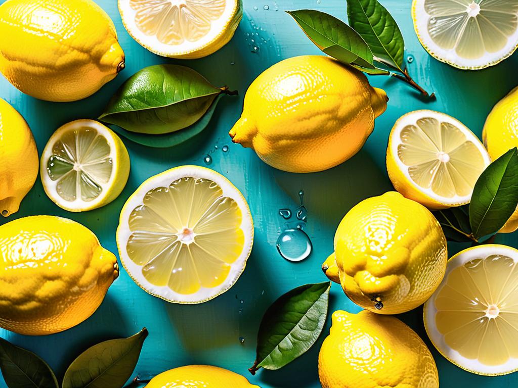 Для лимонада лучше выбирать ярко-желтые лимоны без пятен и мягких мест
