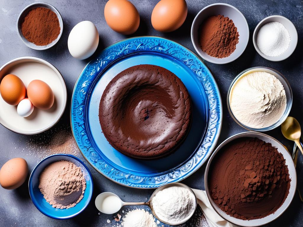 Ингредиенты для шоколадного кекса