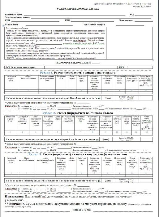 tax inspection notice