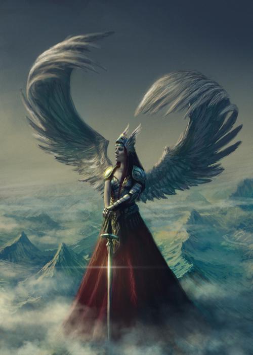 Valkyrie with wings