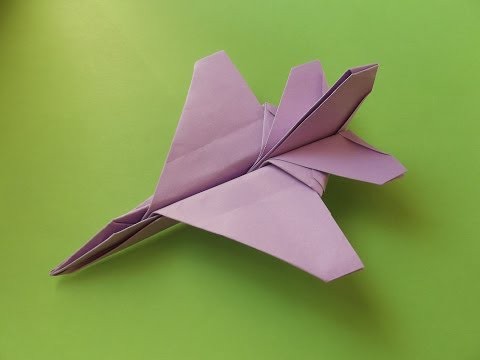 оригами из бумаги, истребитель