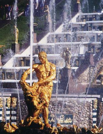 Attractions St. Petersburg Peterhof fountains