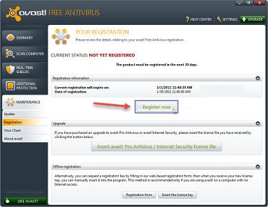 free renew avast