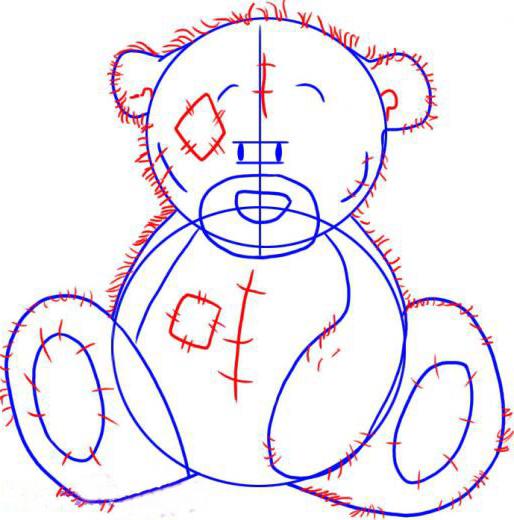 как нарисовать медвежонка карандашом поэтапно 