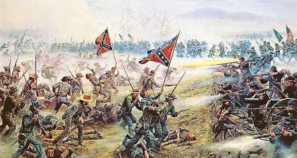 война Севера и Юга в Америке в 19 веке