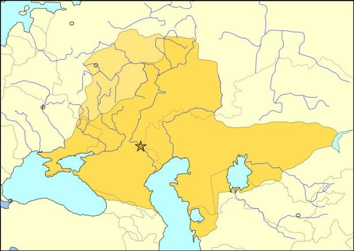 Карта золотая орда в 13 14 веках