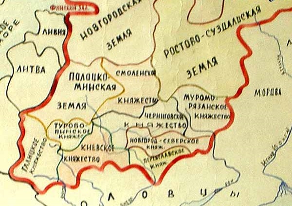 Карта Руси