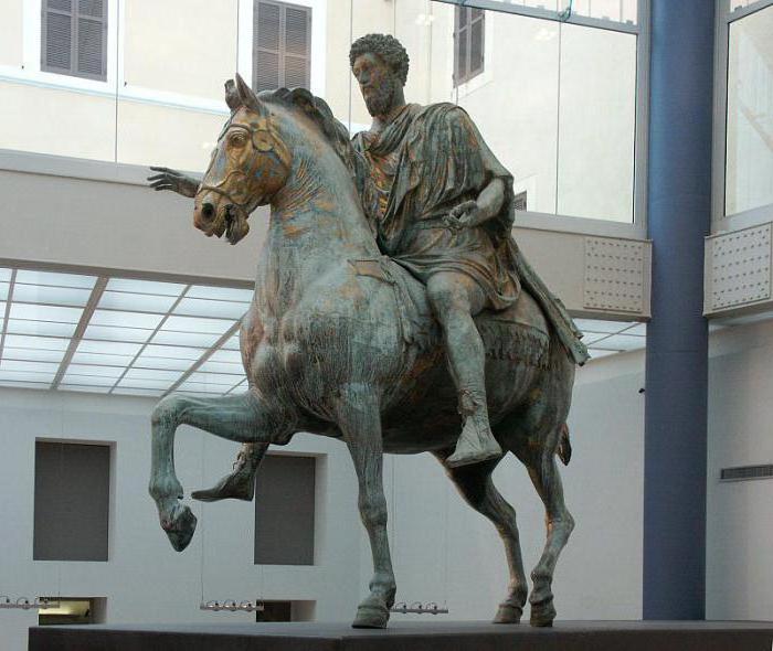конная статуя марка аврелия в риме 
