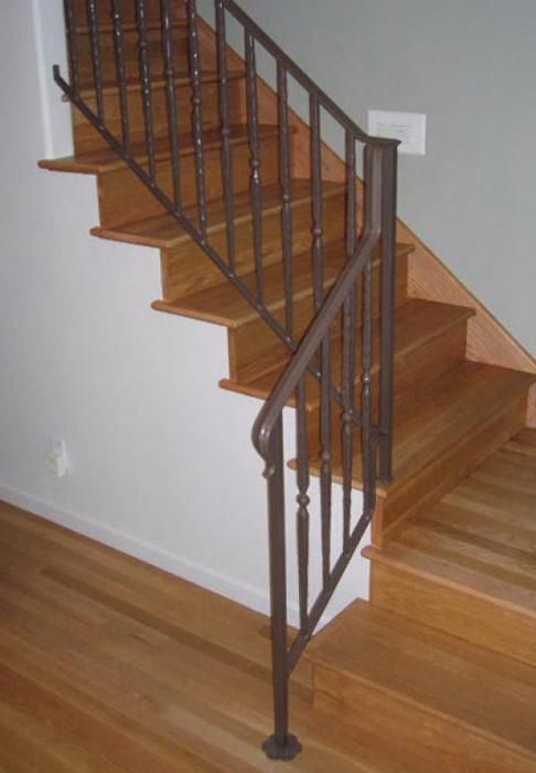 wooden handrails for stairs