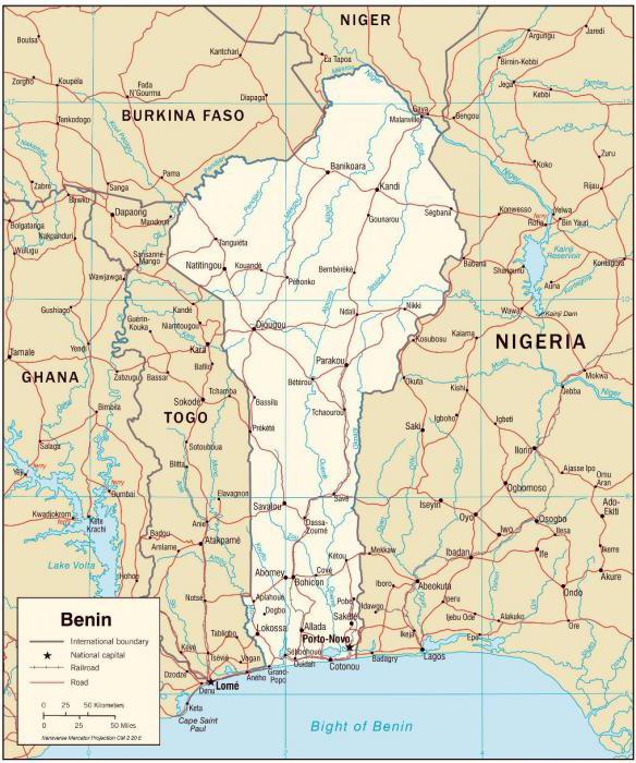 Страна Бенин где находится