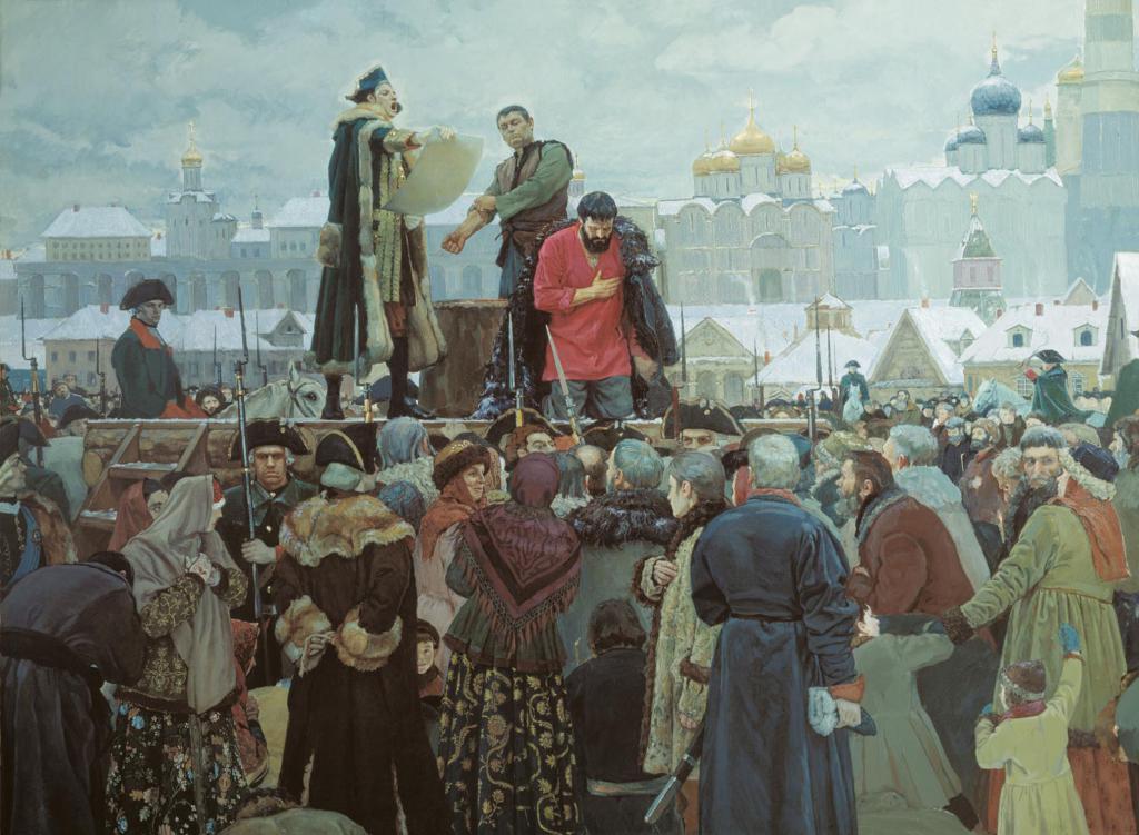 Казнь Емельяна Пугачева на Болотной площади
