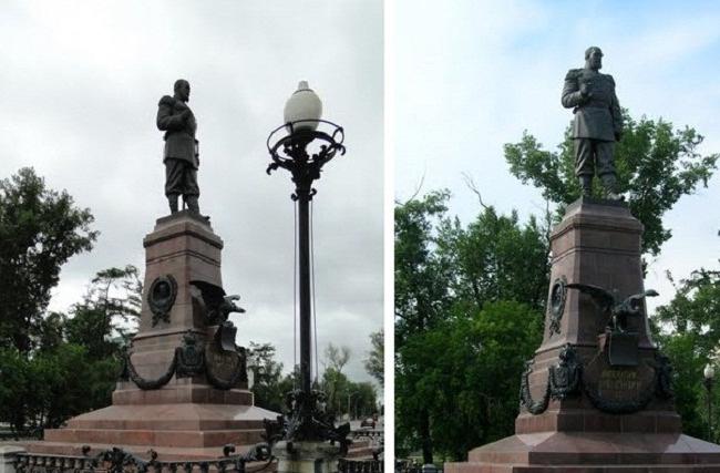 Памятник Александру 3 в Иркутске
