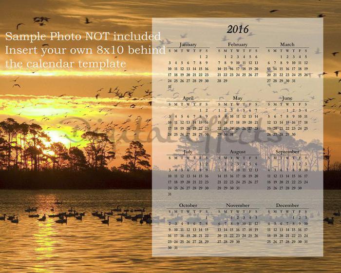 Как сделать календарь на фото в инстаграм