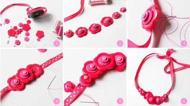 children's jewelry - crafts from buttons