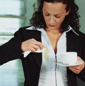 как отстирать пятна от кофе на белом