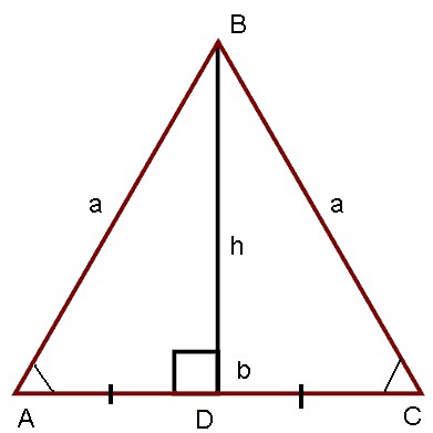 высота в равнобедренном треугольнике проведенная к основанию