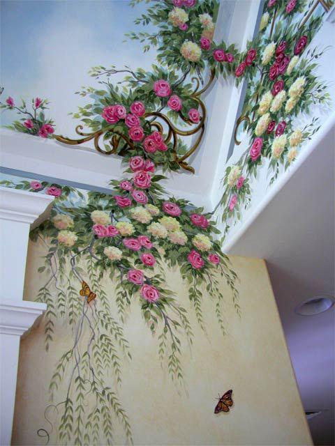 ручная роспись потолка