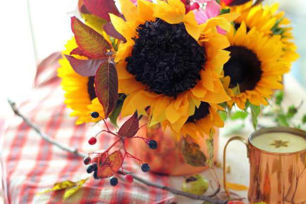 DIY paper sunflower