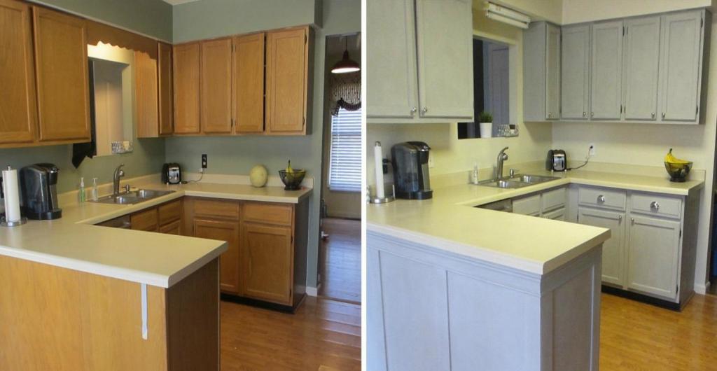 Как и чем покрасить кухонный гарнитур своими руками фото до и после картинки