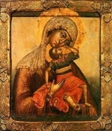 икона божией матери взыграние младенца