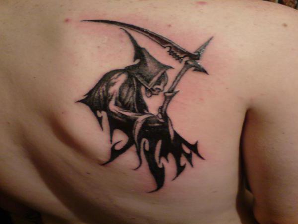 meaning tattoo death with a scythe