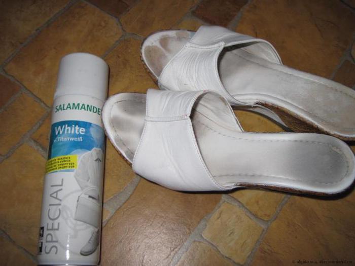 белая краска для кожаной обуви