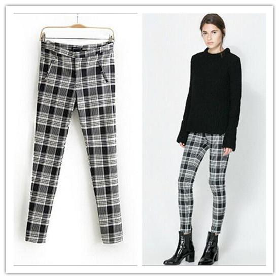 what to wear with checked pants