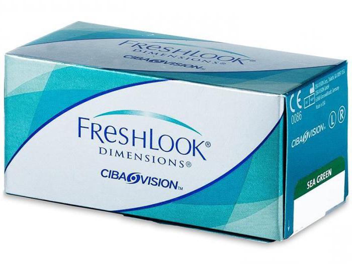 contact lenses freshlook dimensions